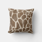 水彩キリンアニマルプリント模様 クッション (正面)