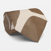 水彩キリンアニマルプリント模様 ネクタイ (ロール)