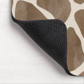 水彩キリンアニマルプリント模様 マウスパッド (コーナー)