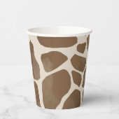 水彩キリンアニマルプリント模様 紙コップ (左)