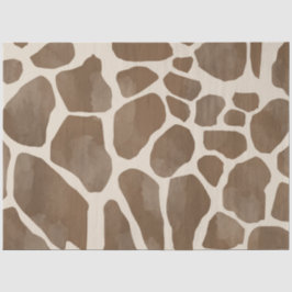 水彩キリンアニマルプリント模様 薄葉紙