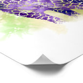 水彩キリン1 ポスター (角)