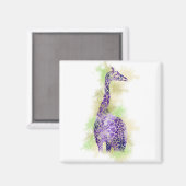 水彩キリン1 マグネット (正面/裏面)