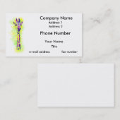 水彩キリン2 名刺 (正面/裏面)