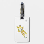 水彩キリン ラゲッジタグ (裏面縦)