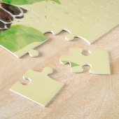 水彩キングバードガーデンバードアート自然 ジグソーパズル (側面)