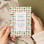 水彩ギフトクリスマスプレゼントパーティー 招待状