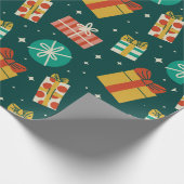 水彩ギフトクリスマスプレゼントラッピング紙 ラッピングペーパー (角)