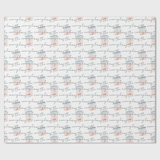 水彩ギフトパターンファミリー名を追加 ラッピングペーパー (フラット)