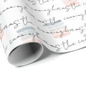 水彩ギフトパターンファミリー名を追加 ラッピングペーパー (ロールコーナー)