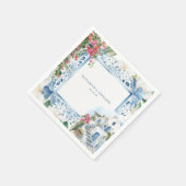 水彩ギリシャ | ウェディング スタンダードカクテルナプキン (角)