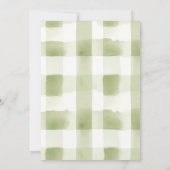 水彩ギンガムのカクテルとコーヒー冬のクリスマス 招待状 (裏面)