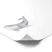 水彩クジラプリント ポスター (角)