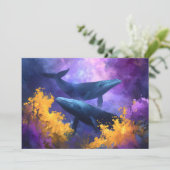 水彩クジラ抽象芸術海園 シーズンカード (スタンド正面)