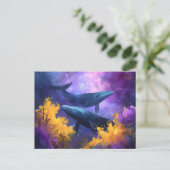 水彩クジラ抽象芸術海園 シーズンポストカード (スタンド正面)
