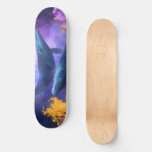 水彩クジラ抽象芸術海園 スケートボード (正面)