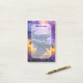 水彩クジラ抽象芸術海園 ポストイット (デスク上)