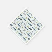 水彩クジラ物語 スタンダードカクテルナプキン (角)