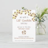 水彩クッキーの妊娠告知 案内状 (スタンド正面)