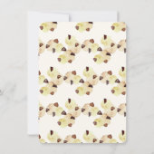 水彩クッキーの妊娠告知 案内状 (裏面)