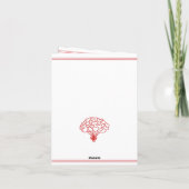 水彩クマ写真バレンタインデーパーソナライズされた ノートカード (裏面)