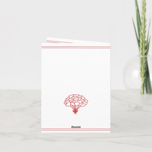 水彩クマ写真バレンタインデーパーソナライズされた ノートカード (裏面)