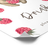 水彩クマ – ドリンク ポスター (角)