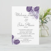 水彩クラゲスプラッシュアート水中競技結婚ズ 招待状 (スタンド正面)