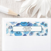 水彩クラゲ差出人住所ラベル ラベル (インサイチュ)