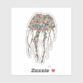 水彩クラゲ シール (シート)