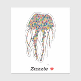 水彩クラゲ シール