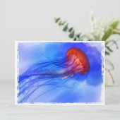 水彩クラゲ 招待状 (スタンド正面)