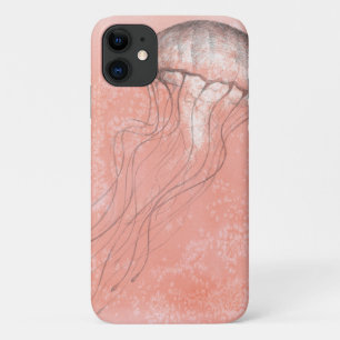 水彩クラゲ iPhone 11 ケース
