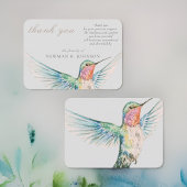 水彩クラシックハミングバードメモリアル ノートカード