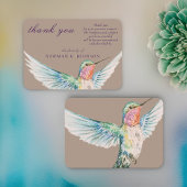 水彩クラシックハミングバードメモリアル ノートカード