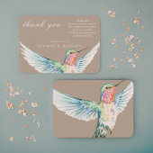 水彩クラシックハミングバードメモリアル ノートカード