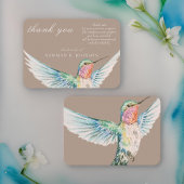 水彩クラシックハミングバードメモリアル ノートカード