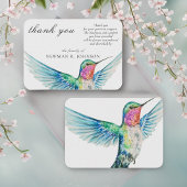 水彩クラシックハミングバードメモリアル ノートカード