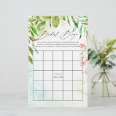 水彩クリスタルグリーンのブライダルビンゴ (スタンド正面)