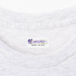 水彩クリスタル&ゴールドミニマリストの衣料品タグ ラベル