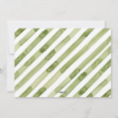 水彩クリスマスの葉ファミリーのシグネチャーホリ シーズンカード (裏面)