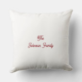 水彩クリスマスの葉 クッション (裏面)