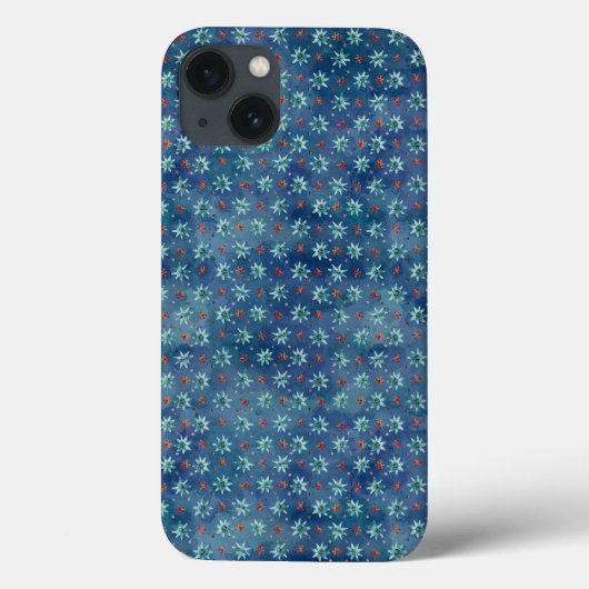 水彩クリスマスの雪片パターン Case-Mate iPhoneケース (裏面)