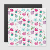 水彩クリスマスをテーマにしたハンドパター絵を描ン (正面/裏面)