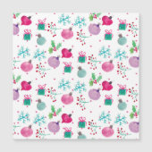 水彩クリスマスをテーマにしたハンドパター絵を描ン (正面)