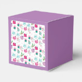 水彩クリスマスをテーマにしたハンドパター絵を描ン フェイバーボックス (裏面サイド)