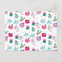 水彩クリスマスをテーマにしたハンドパター絵を描ン