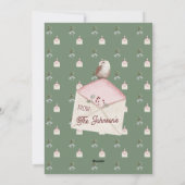 水彩クリスマスアートパーソナライズされた シーズンカード (裏面)