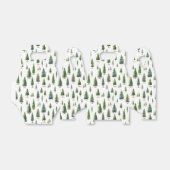 水彩クリスマスウィンターツリーパターングリーン フェイバーボックス (折り畳みなし)