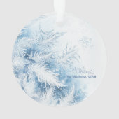 水彩クリスマスウィンターワンダーランド オーナメント (裏面)